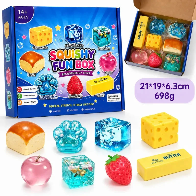 Squishy Sensory Fidget Toy Gift Box